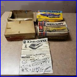Vintage Model Car Rare Boxes Part Lot snd rare deora instructions