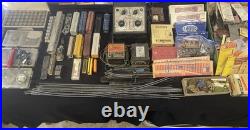 Vintage Model Train Parts Lot Cars, Track, Transformers, Tools, Hardware