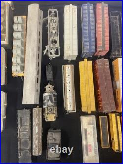 Vintage Model Train Parts Lot Cars, Track, Transformers, Tools, Hardware
