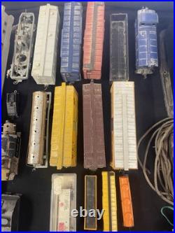 Vintage Model Train Parts Lot Cars, Track, Transformers, Tools, Hardware