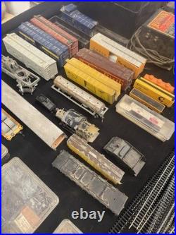 Vintage Model Train Parts Lot Cars, Track, Transformers, Tools, Hardware