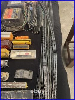 Vintage Model Train Parts Lot Cars, Track, Transformers, Tools, Hardware