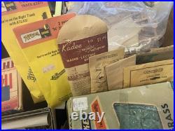 Vintage Model Train Parts Lot Cars, Track, Transformers, Tools, Hardware
