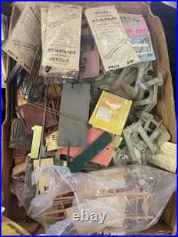 Vintage Model Train Parts Lot Cars, Track, Transformers, Tools, Hardware