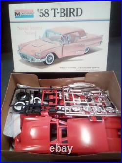 Vintage Monogram'58 T-Bird Model Kit Made In 1974, Still On Parts Tree 51yo