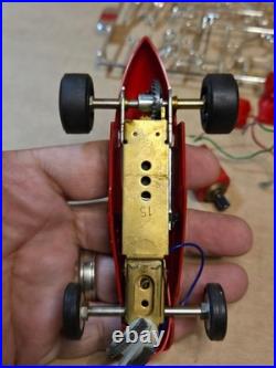 Vintage Monogram Midget Slot Race Car (Red) Parts Kit With 2 Motors Working RARE
