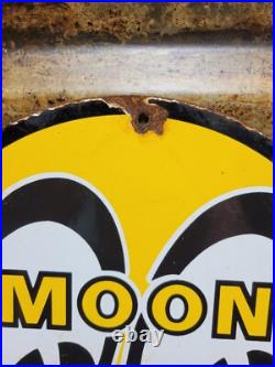 Vintage Mooneyes Porcelain Sign Old Moon Equipment Racing Parts Car Truck Auto Vintage Mooneyes Porcelain Sign Old Moon Equipment Racing Parts Car Truck Auto