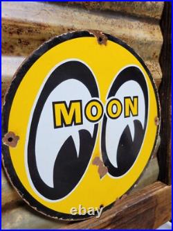 Vintage Mooneyes Porcelain Sign Old Moon Equipment Racing Parts Car Truck Auto Vintage Mooneyes Porcelain Sign Old Moon Equipment Racing Parts Car Truck Auto