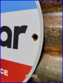 Vintage Mopar Porcelain Sign Old Us Gas Car Truck Dealership Parts Service Sales