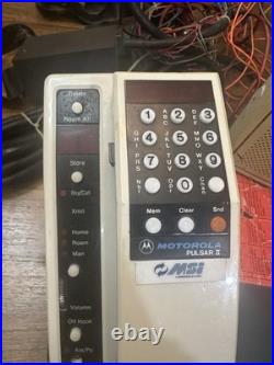 Vintage Motorola Pulsar Car Phone Untested Parts Or Repair Speaker Cords Etc