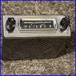 Vintage Motorola Transistor Powered Am Car Radio Rare Auto Part