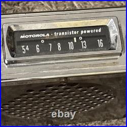 Vintage Motorola Transistor Powered Am Car Radio Rare Auto Part