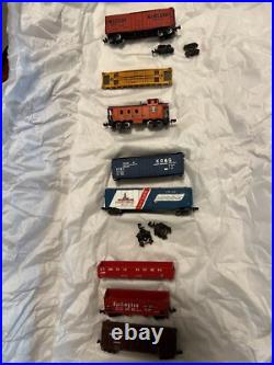 Vintage N Scale Large Lot Of Engines Train Cars Track Hopper Tank Power + Parts Vintage N Scale Large Lot Of Engines Train Cars Track Hopper Tank Power + Parts