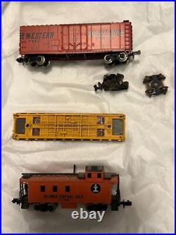 Vintage N Scale Large Lot Of Engines Train Cars Track Hopper Tank Power + Parts Vintage N Scale Large Lot Of Engines Train Cars Track Hopper Tank Power + Parts