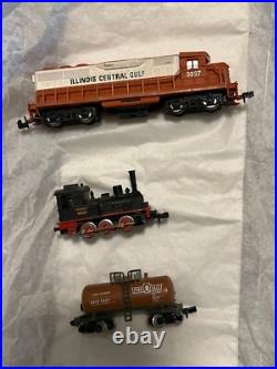 Vintage N Scale Large Lot Of Engines Train Cars Track Hopper Tank Power + Parts Vintage N Scale Large Lot Of Engines Train Cars Track Hopper Tank Power + Parts