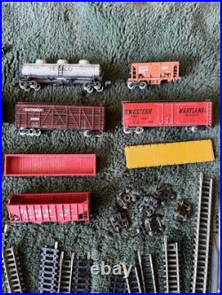 Vintage N Scale Large Lot Of Engines Train Cars Track Hopper Tank Power + Parts Vintage N Scale Large Lot Of Engines Train Cars Track Hopper Tank Power + Parts