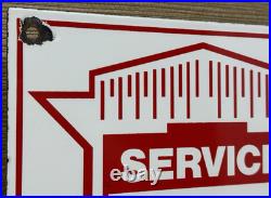 Vintage Nash Porcelain Dealership Sign Parts Service Station Gas Oil Auto Car