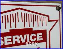 Vintage Nash Porcelain Dealership Sign Parts Service Station Gas Oil Auto Car