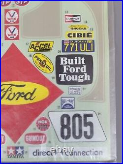 Vintage New Tamiya 1/10 R/C Ford F150 F-150 Ranger XLT Decal Sticker Sheet