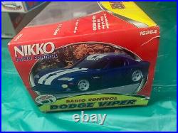 Vintage Nikko RC 1996 Dodge Viper GTS 1/16 Scale Remote Control Car no. 16264 NEW