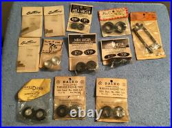 Vintage Nos Slot Car Parts & Accessories Lot Kemtron Dalxo Buz Mila Miglia Etc