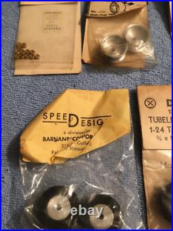 Vintage Nos Slot Car Parts & Accessories Lot Kemtron Dalxo Buz Mila Miglia Etc
