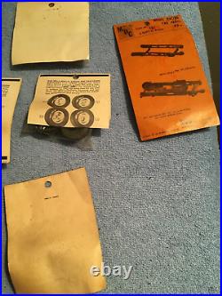 Vintage Nos Slot Car Parts & Accessories Lot Kemtron Dalxo Buz Mila Miglia Etc