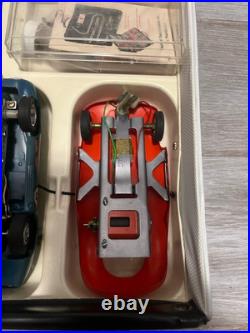 Vintage Official 1/32 slot car racing case With Cars And Parts Cox Classic More