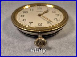 Vintage Olympic 8-Day Car Clock Mechanical Wind-Up Swiss 6J RUNS Parts/Repair