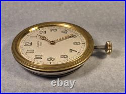 Vintage Olympic 8-Day Car Clock Mechanical Wind-Up Swiss 6J RUNS Parts/Repair