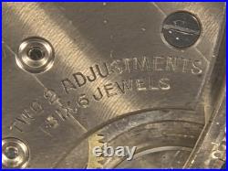 Vintage Olympic 8-Day Car Clock Mechanical Wind-Up Swiss 6J RUNS Parts/Repair