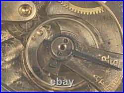 Vintage Olympic 8-Day Car Clock Mechanical Wind-Up Swiss 6J RUNS Parts/Repair