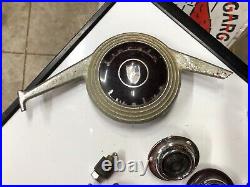 Vintage Original 1940's LINCOLN Car Parts LOT Knobs Emblem NICE Wiper Assembly