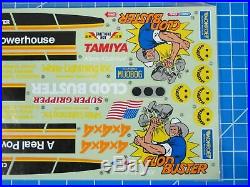 Vintage Original New Tamiya Clod UNCUT ClodBuster Decal Sticker Complete Sheet