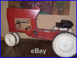 Vintage Pedal Tractor Ertl model f-68 Red Peddle Car Toy. Restore Repair Parts