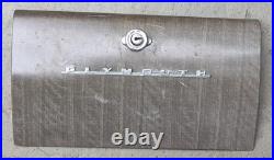 Vintage Plymouth Glove Box Door Car Part, 1950-60's Era, Used Condition