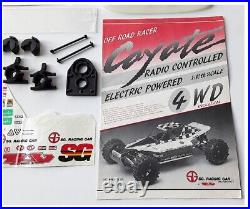 Vintage RC Car Buggy SG TAG Coyote New Parts Package from parted kit Great Mix
