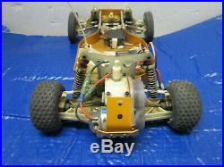 Vintage RC Gold Pan AE Buggy aluminum Car Team Associated RC10 Chassis Parts R/C