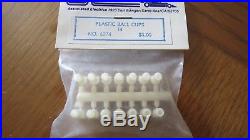 Vintage RC10 White Plastic Ball Cups Edinger Style Smooth Shaft 6274 BINT112