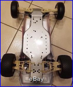 Vintage RC10T Silver Sparkle Powder Coat Stealth Clean and Correct w servo cvds