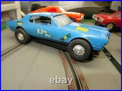 Vintage REVELL Hi-Bank Raceway Slot Car Set 4 cars & bodies & Parts Track