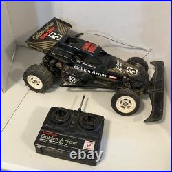 Vintage Radio Shack Golden Arrow Frame Buggy RC Car w Controller Four Parts