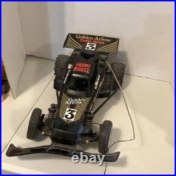 Vintage Radio Shack Golden Arrow Frame Buggy RC Car w Controller Four Parts