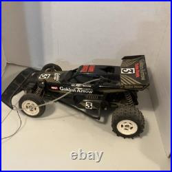 Vintage Radio Shack Golden Arrow Frame Buggy RC Car w Controller Four Parts