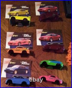 Vintage Radio Shack Zip Zaps Cars & Accessories Lot (7 Car Shells and More)
