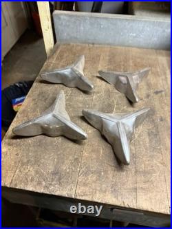 Vintage Rare Ford Chrome Wheel Spinners Hub Caps Set Of 4 Car Auto Parts USA