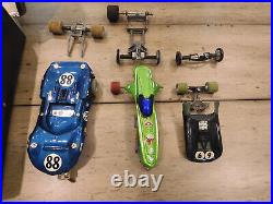 Vintage Rare Official Slot Car Racing Case And Parts