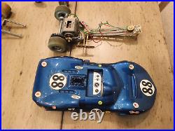 Vintage Rare Official Slot Car Racing Case And Parts