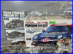 Vintage Rare Tamiya 1/10 Taisan Starcard Porsche 911 GT2 Item #58172 No Motor