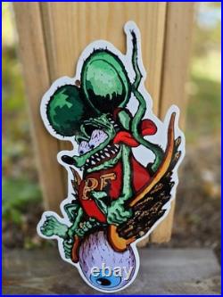 Vintage Rat Fink Porcelain Sign Ed Roth Hot Rod Gas Engine Race Car Auto Parts Vintage Rat Fink Porcelain Sign Ed Roth Hot Rod Gas Engine Race Car Auto Parts